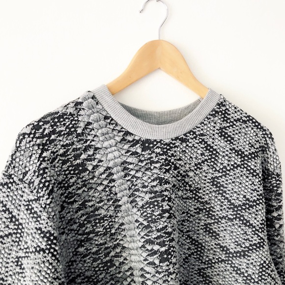 Zara Textured Snake Print Sweater - Picture 3 of 7